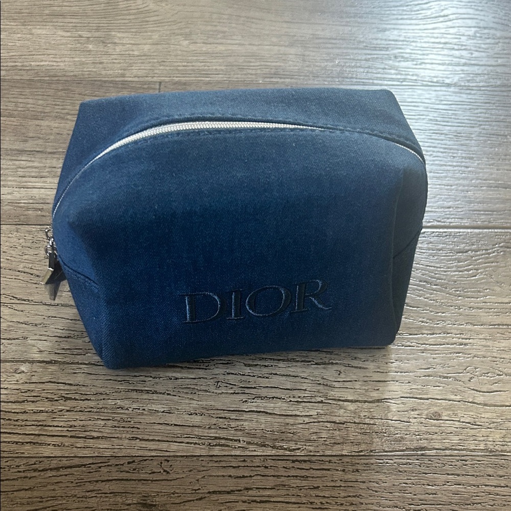 Dior Denim Blue Cosmetic Bag - Picture 3 of 14